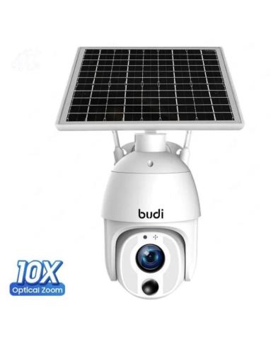 كاميرا مراقبة HD budi بالطاقة الشمسية متحركة 360 درجة