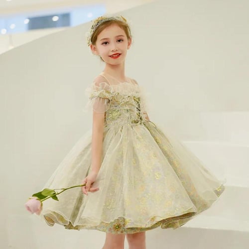 فستان الأميرة الصيفي الجاكار جودة عالية