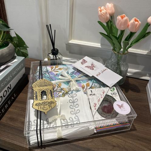 هدية رمضانية / قماش مخاوير مع طرحة