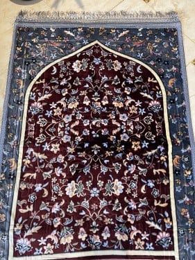 سجاد فخم (فقط) لون رمادي