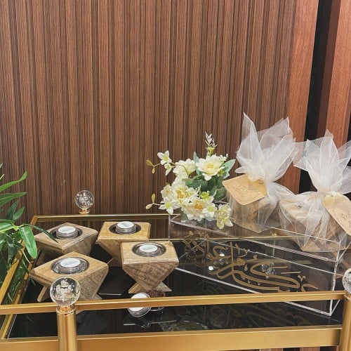 مبخرة خشبي انيق باضافة بخور