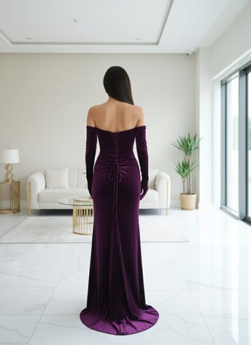 فستان سهرة موديل 10225