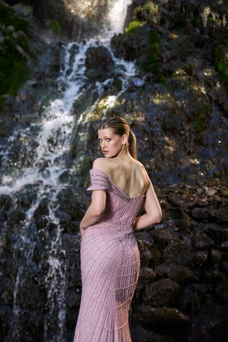 فستان سهرة موديل 8856