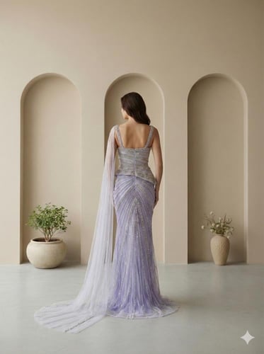 فستان سهرة موديل 01286