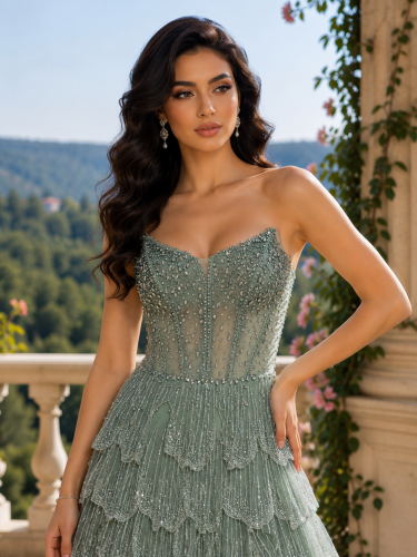 فستان سهرة موديل رقم 292602