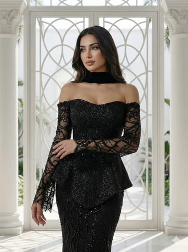 فستان سهرة موديل 252581