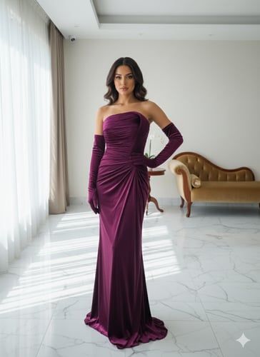 فستان سهرة موديل 10225