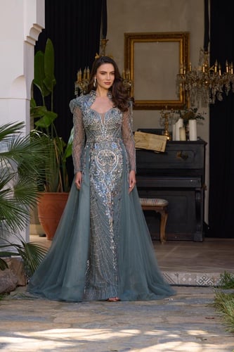 فستان سهرة موديل 888