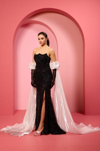 فستان سهرة موديل 8829