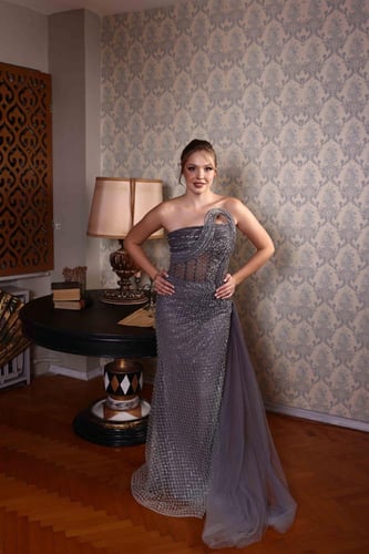 فستان سهرة موديل 01283