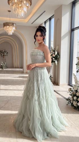 فستان سهرة تب موديل 2721