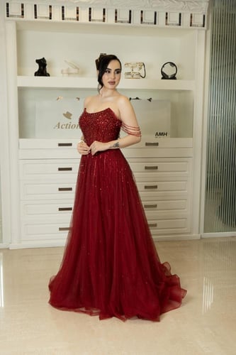 فستان سهرة موديل 890