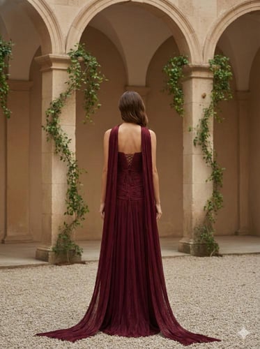 فستان سهرة موديل 10400