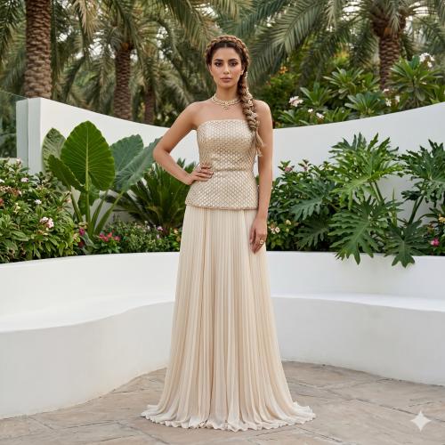 فستا سهرة تب موديل 10397