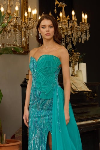 فستان سهرة موديل 8851