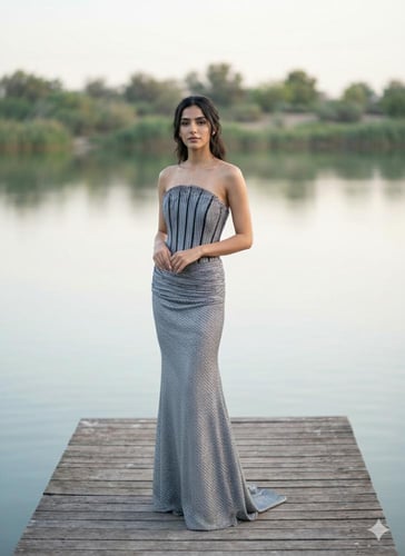 فستان سهرة موديل 01293