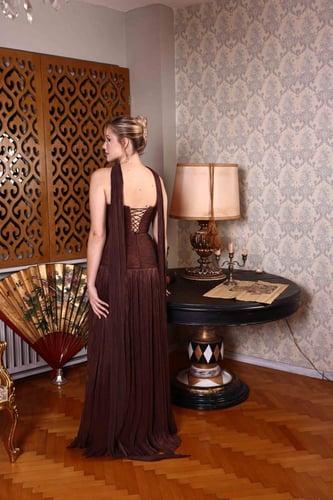 فستان سهرة موديل 10400