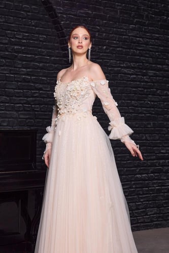 فستان سهرة موديل 8866