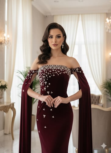 فستان سهرة موديل 01275