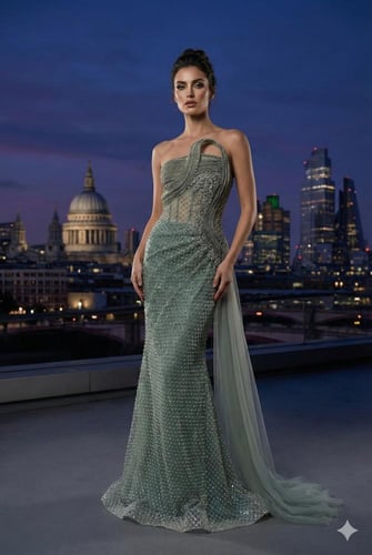 فستان سهرة موديل 01283