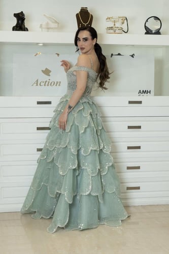 فستان سهرة موديل 0309