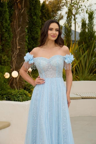 فستان سهرة موديل 886