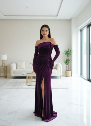 فستان سهرة موديل 10225