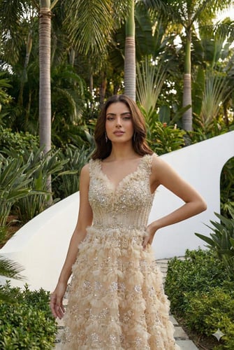 فستان سهرة موديل 52043