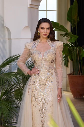 فستان سهرة موديل 888