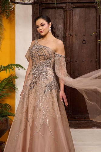 فستان سهرة موديل 8838