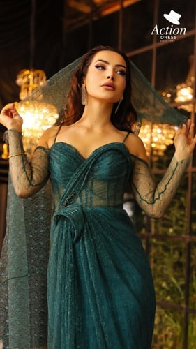 فستان سهرة موديل 102507