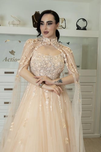 فستان سهرة موديل 884