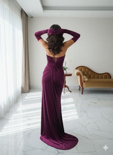 فستان سهرة موديل 10225