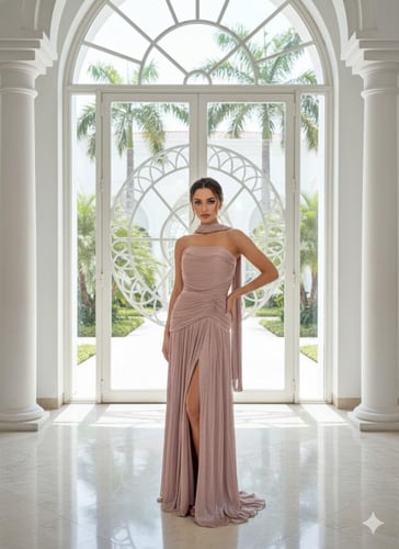 فستان سهرة موديل 10400