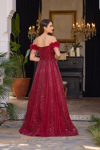 فستان سهرة موديل 886