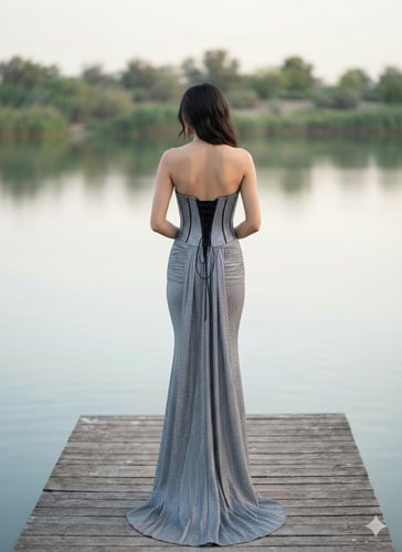 فستان سهرة موديل 01293