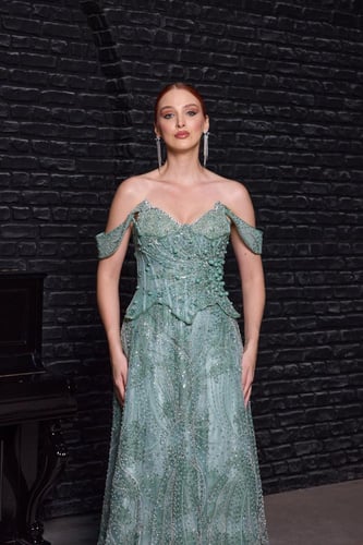 فستان سهرة موديل 8871