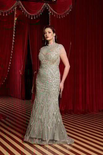 فستان سهرة موديل 40077