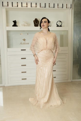 فستان سهرة موديل 8845