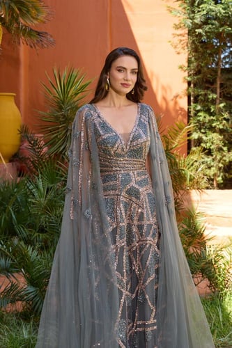 فستان سهرة موديل 8853