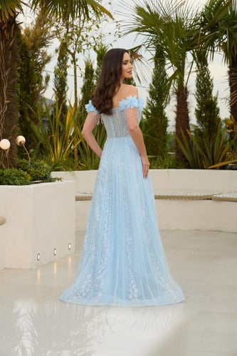 فستان سهرة موديل 886