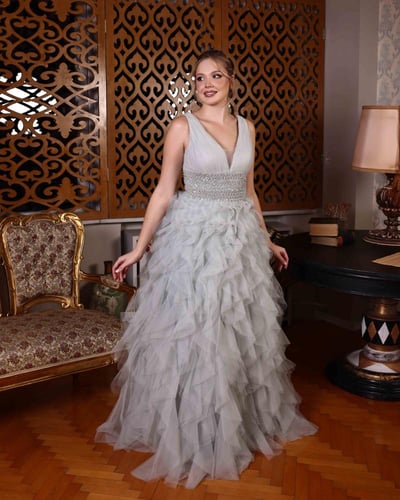 فستان سهرة موديل 56140