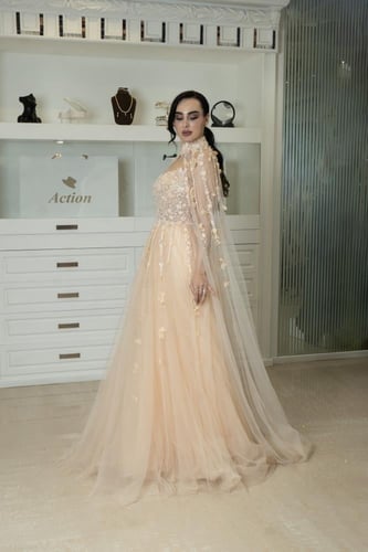 فستان سهرة موديل 884