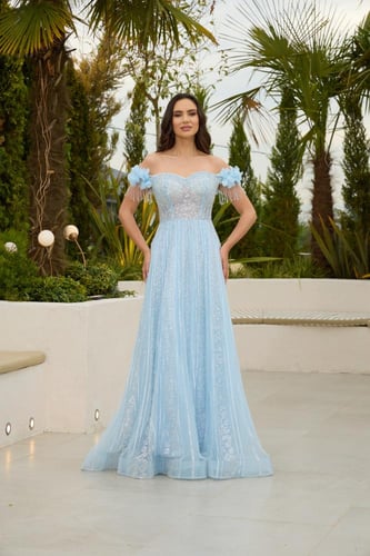 فستان سهرة موديل 886