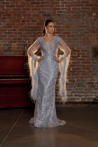 فستان سهرة موديل 874