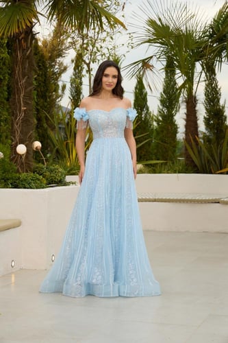 فستان سهرة موديل 886