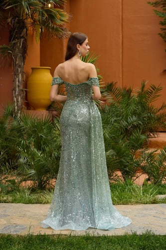 فستان سهرة موديل 01258