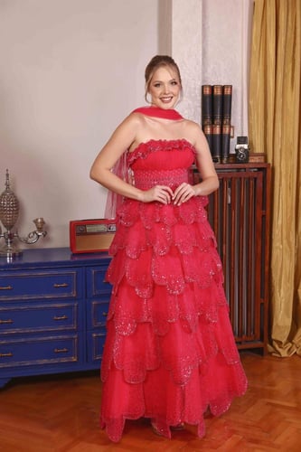 فستان سهرة مويل 56114