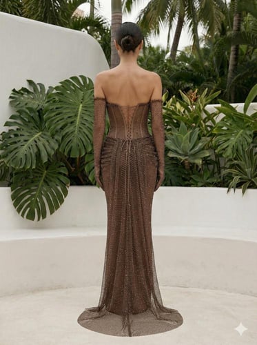 فستان سهرة موديل 10386