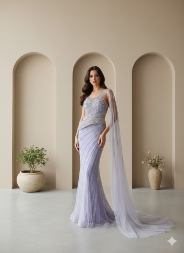 فستان سهرة موديل 01286